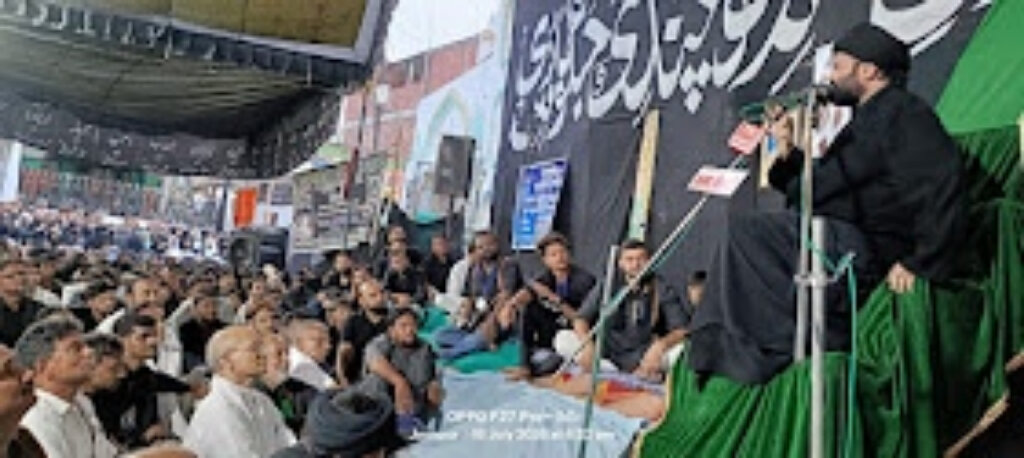 अलम नौचन्दी जुलूस ए अमारी में उमड़ा जनसैलाब