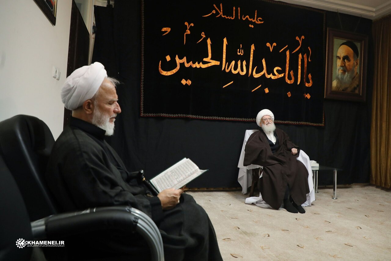 مراسم تأبين قائد الثورة الإسلامية الشهيد برعاية سماحة آية الله العظمى نوري الهمداني + صور