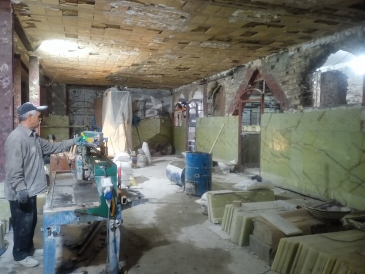 تصاویر/ مراحل بازسازی مسجد جامع ابوذر