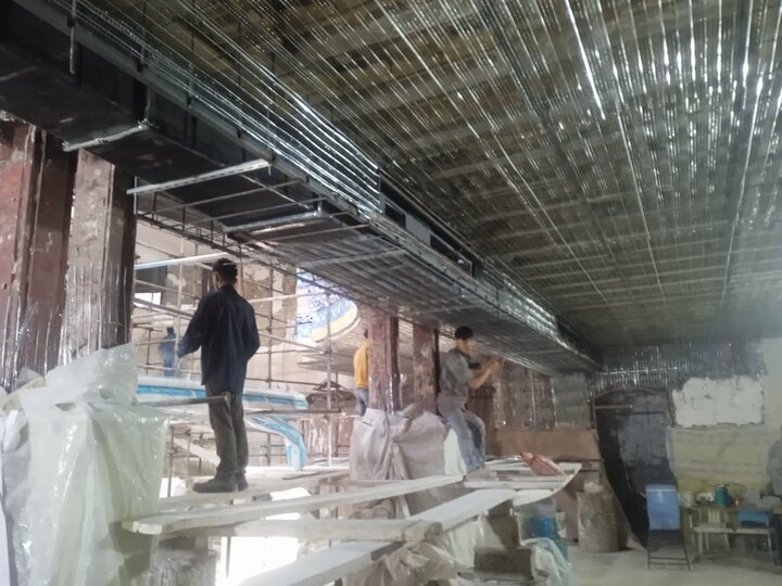 تصاویر/ مراحل بازسازی مسجد جامع ابوذر