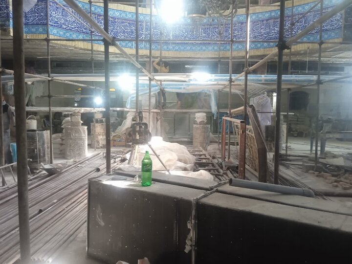 تصاویر/ مراحل بازسازی مسجد جامع ابوذر