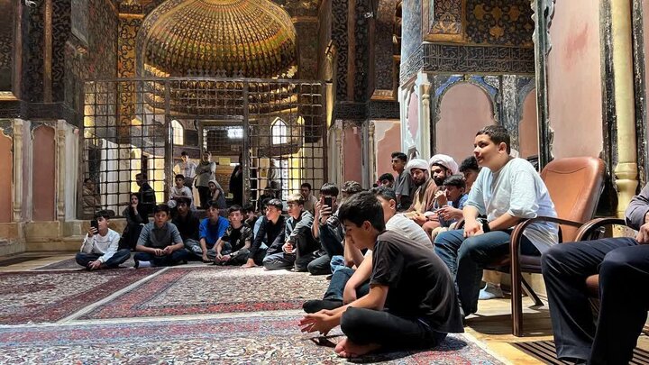 تصاویر/ اردوی فرهنگی طلاب جدید الورود مدرسه علمیه امام محمد باقر (ع) در اردبیل