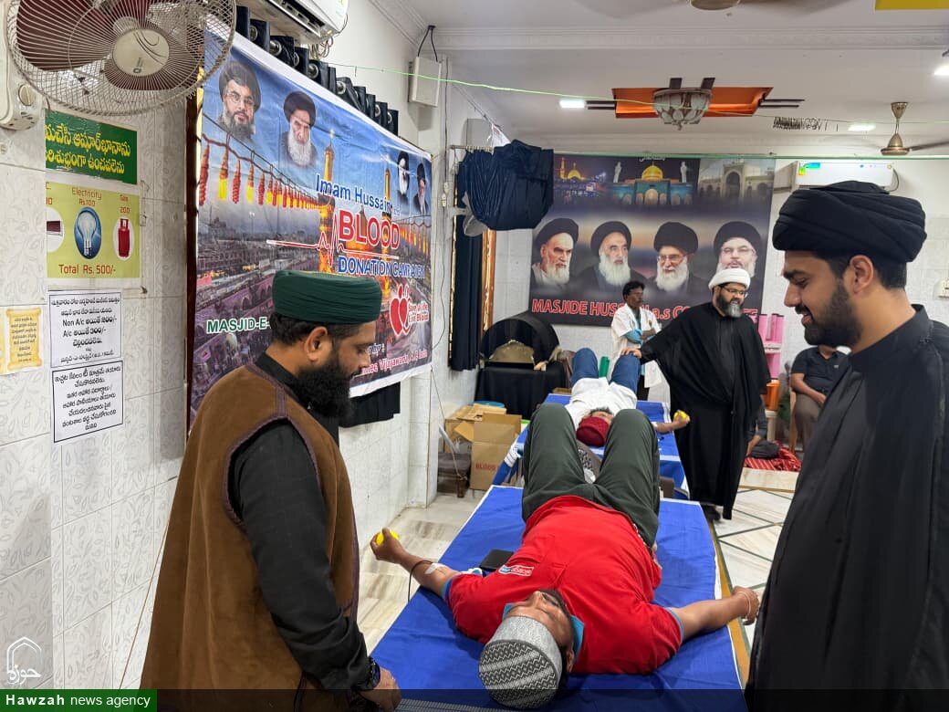 حضرت امام حسینؑ اور 72 شہدائے کربلا کی یاد میں مسجدِ حسین (ع) وجئے واڑہ میں بلڈ ڈونیشن کیمپ کا انعقاد