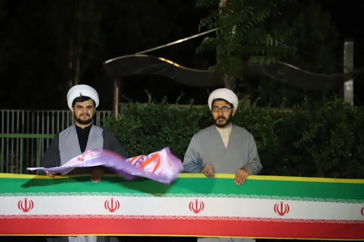 تصاویر/ اجتماع شبانه موکب مدرسه علمیه ولیعصر(عج)تبریز
