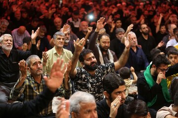 مراسم عزاداری آقای شهید ایران در حرم بانوی کرامت برگزار شد+ تصاویر