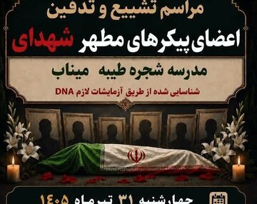 پیکرهای شناسایی‌شده شهدای «شجره طیبه» چهارشنبه تشییع می‌شود
