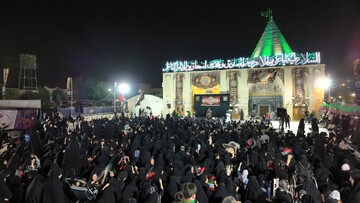 تصاویر/ مراسم عزاداری شهادت حضرت رقیه(س)در امامزاده علی بن جعفر(ع)