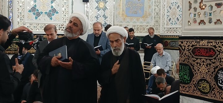 تصاویر /تجدید میثاق دانشگاهیان مشهد با قائد امت و رهبرشهید در حرم مطهر رضوی