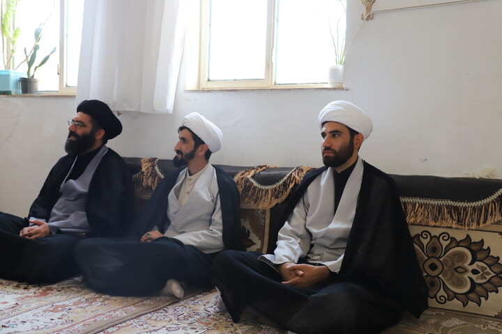 تصاویر/سرکشی مدیر حوزه علمیه کردستان از روحانیون هجرت شهرستان کامیاران