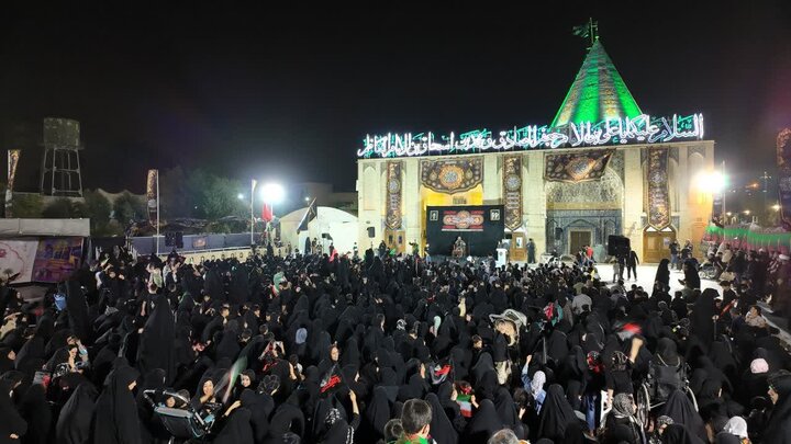 تصاویر/ مراسم عزاداری شهادت حضرت رقیه(س)در امامزاده علی بن جعفر(ع)