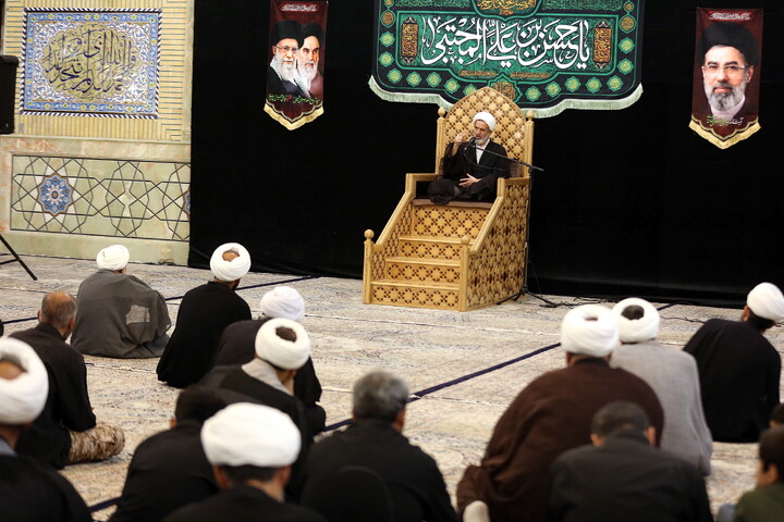 مراسم اقامه عزا در شب شهادت امام حسن مجتبی (ع) و مراسم بزرگداشت رهبر شهید