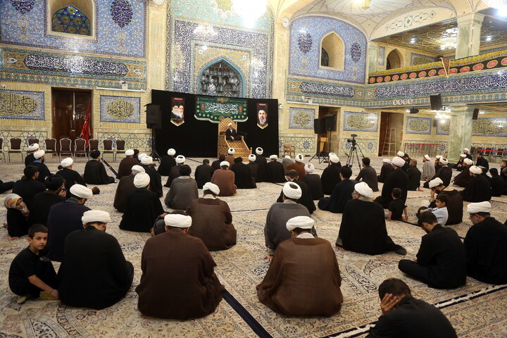 مراسم اقامه عزا در شب شهادت امام حسن مجتبی (ع) و مراسم بزرگداشت رهبر شهید