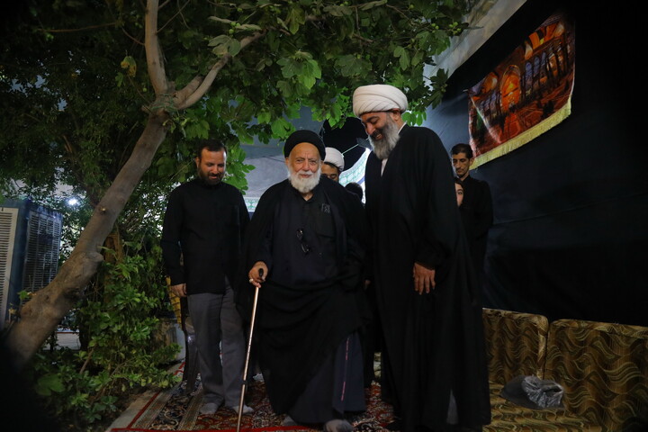 تصاویر/ مراسم عزاداری دهه اول ماه صفر در بیت مرحوم آیت الله حاج نصرالله شاه آبادی