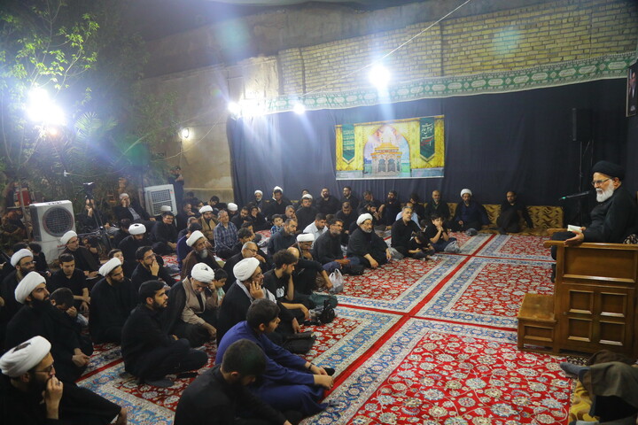 تصاویر/ مراسم عزاداری دهه اول ماه صفر در بیت مرحوم آیت الله حاج نصرالله شاه آبادی