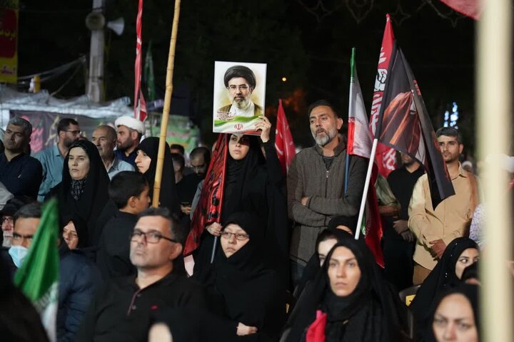 تصاویر/ سخنرانی امام جمعه اردبیل در تجمع شبانه مردمی