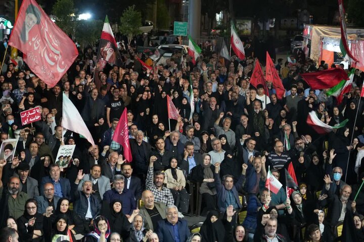 تصاویر/ سخنرانی امام جمعه اردبیل در تجمع شبانه مردمی
