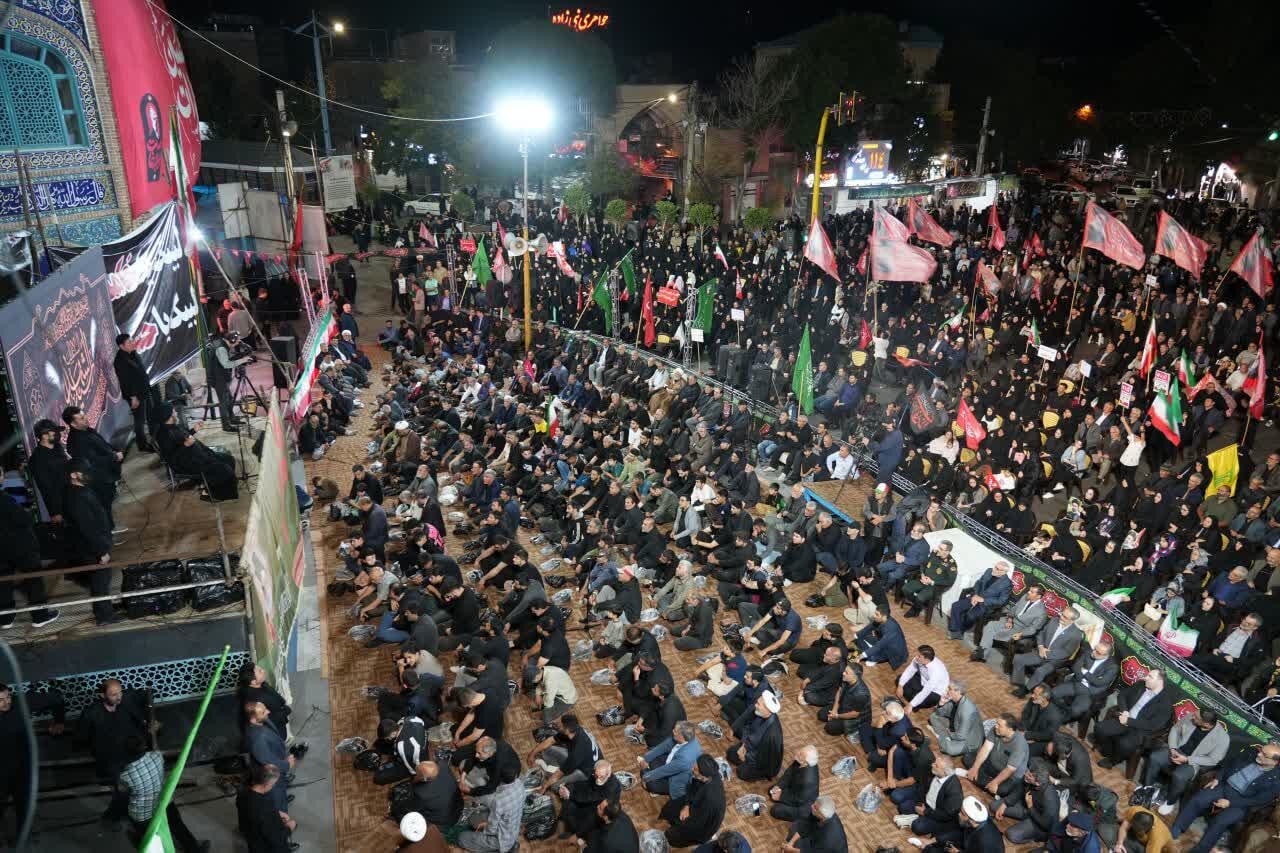 تصاویر/ سخنرانی امام جمعه اردبیل در تجمع شبانه مردمی