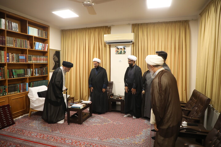 تصاویر/ دیدار مسئول مرکز رسانه و فضای مجازی حوزه علمیه با امام جمعه گلستان