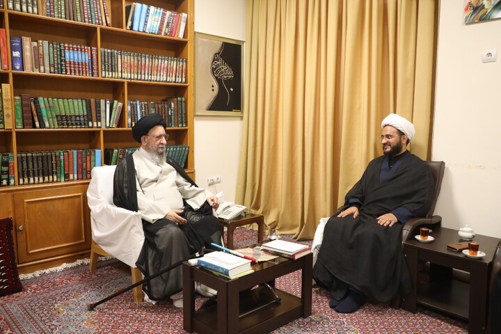 تصاویر/ دیدار مسئول مرکز رسانه و فضای مجازی حوزه علمیه با امام جمعه گلستان