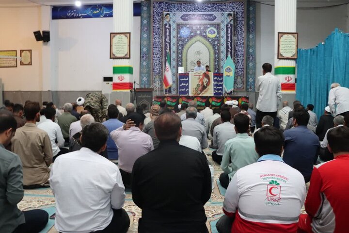 تصاویر/ اقامه نمازجمعه شهرستان قلعه گنج