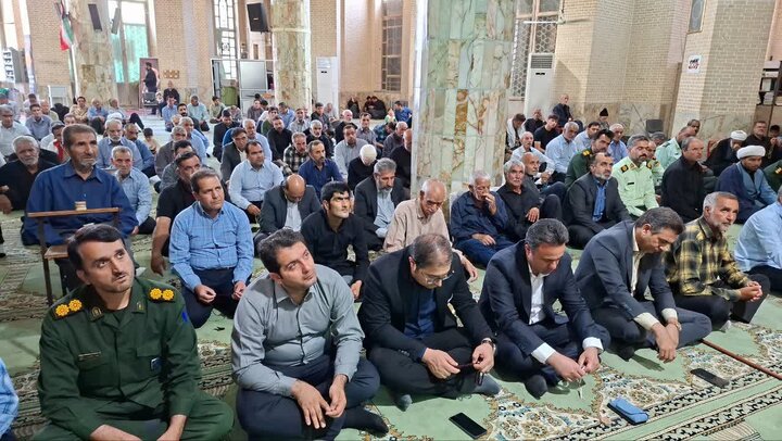 تصاویر/ نماز عبادی سیاسی جمعه شهرستان خاتم