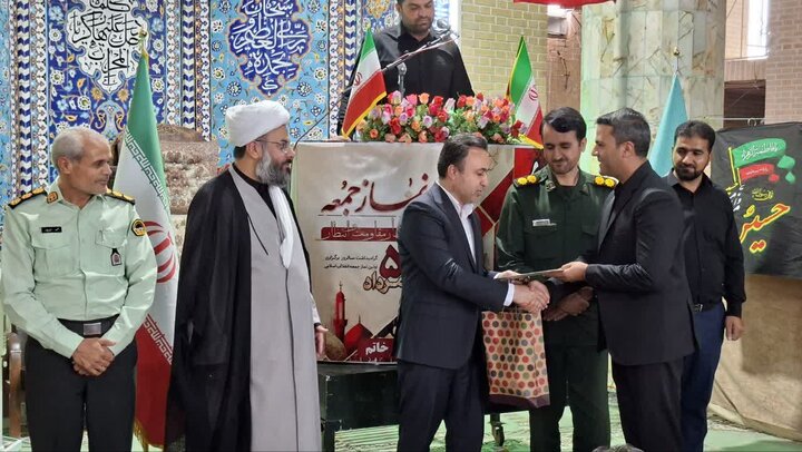 تصاویر/ نماز عبادی سیاسی جمعه شهرستان خاتم