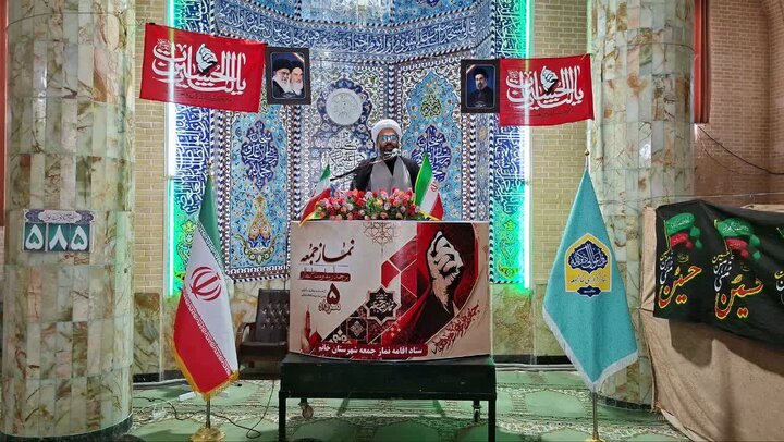 تصاویر/ نماز عبادی سیاسی جمعه شهرستان خاتم