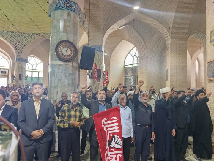 تصاویر/ نماز عبادی سیاسی جمعه شهرستان خاتم