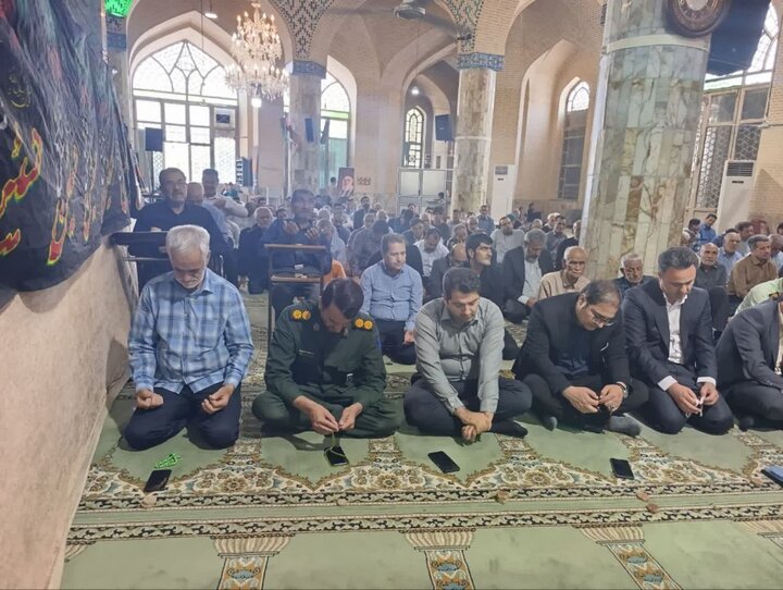تصاویر/ نماز عبادی سیاسی جمعه شهرستان خاتم