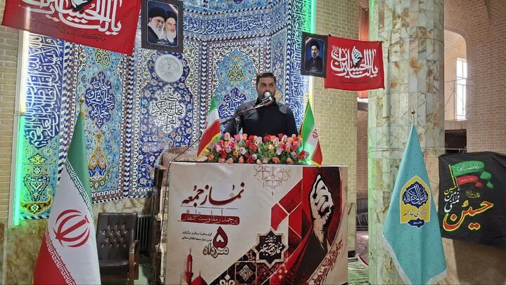 تصاویر/ نماز عبادی سیاسی جمعه شهرستان خاتم
