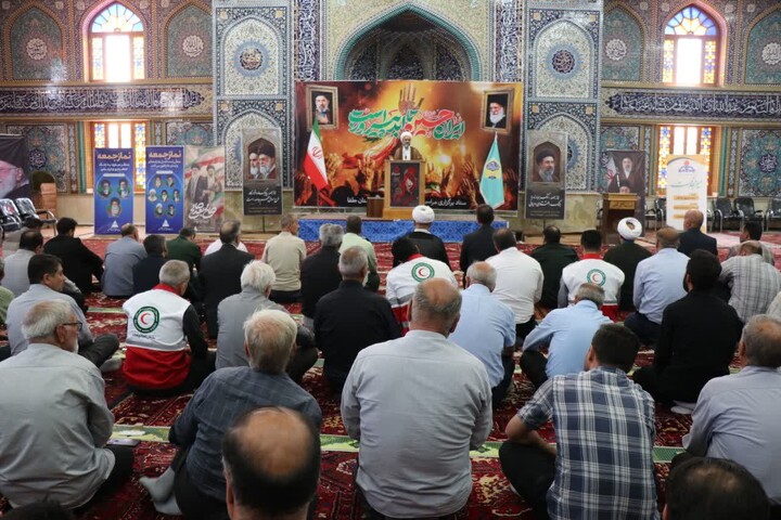 تصاویر/ نماز عبادی سیاسی جمعه در شهرستان جلفا
