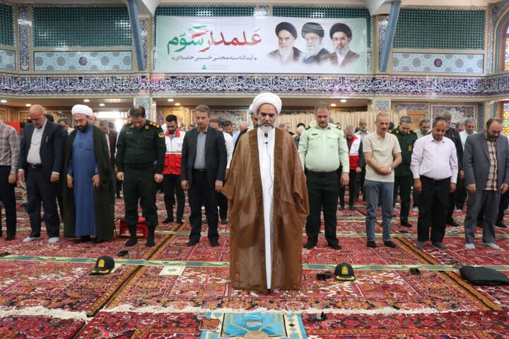 تصاویر/ نماز عبادی سیاسی جمعه در شهرستان جلفا