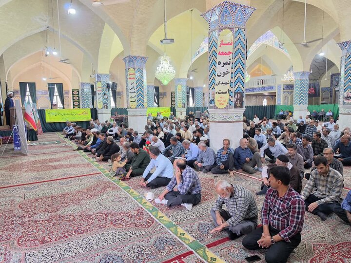 تصاویر/ نماز عبادی سیاسی جمعه شهرستان بهاباد