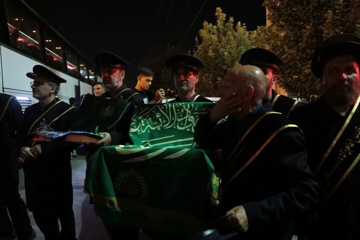تصاویر/ آئین بدرقه خادمان موکب امامزادگان قم مستقر در شهر مقدس سامرا
