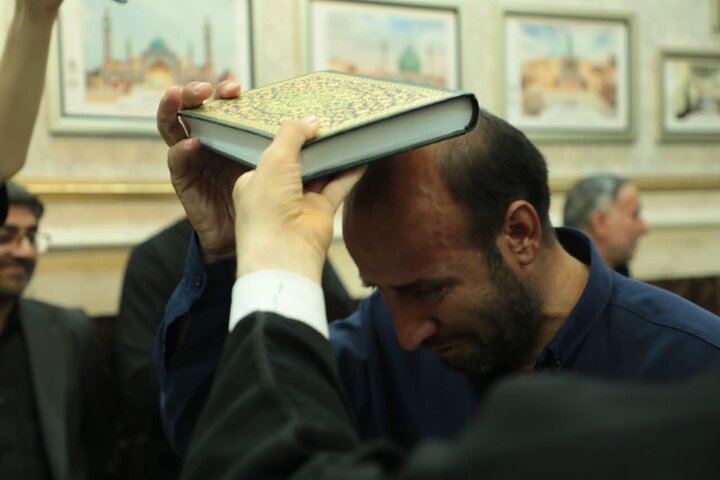 تصاویر/ آئین بدرقه خادمان موکب امامزادگان قم مستقر در شهر مقدس سامرا