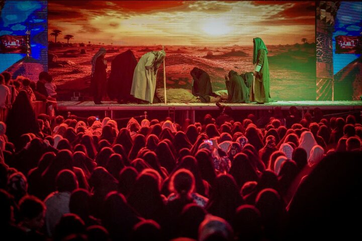 تصاویر/ روضه نمایش شهادت حضرت سیدالشهدا(ع) در امامزاده صالح(ع)