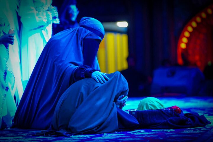 تصاویر/ روضه نمایش شهادت حضرت سیدالشهدا(ع) در امامزاده صالح(ع)