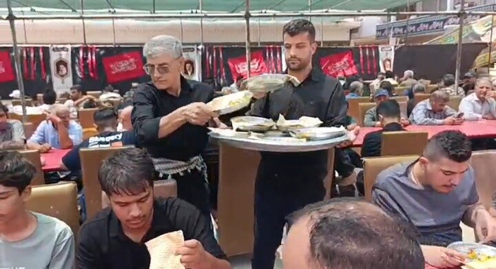 فیلم | شکوه خدمت به زائران اربعین حسینی در موکب صاحب‌الزمان(عج) کوهدشت