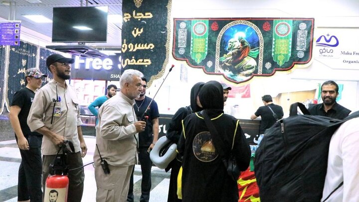 تصاویر/ تداوم ورود زائران خارجی اربعین از پایانه مرزی بازرگان
