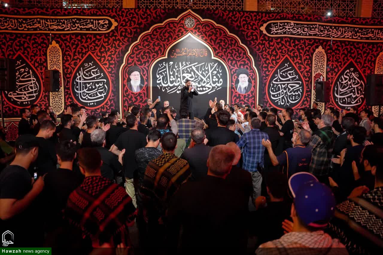 تصاویر| مراسم عزاداری موکب امام رضا(ع) عمود۲۸۵