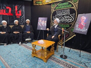 تصاویر/ نشست صمیمی آیت الله اعرافی با علمای نجف