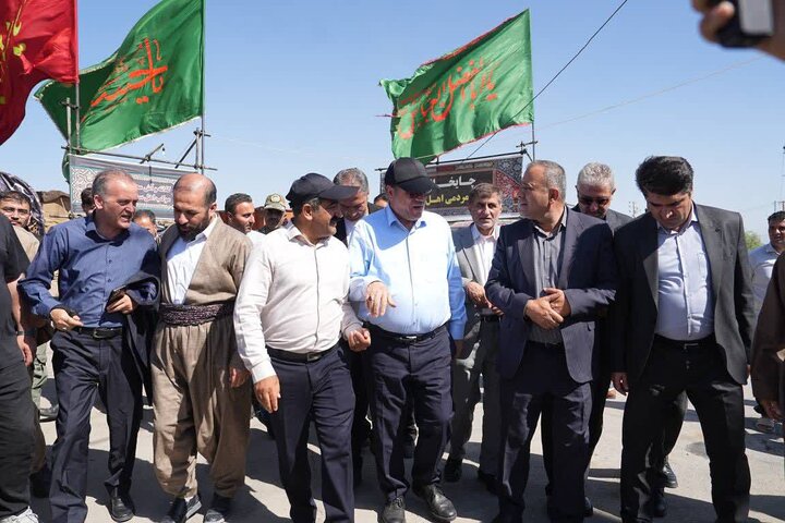 تصاویر/ حضور استاندار آذربایجان غربی در موکب اهل سنت مرز تمرچین