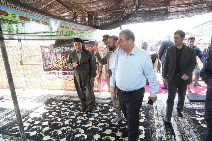 تصاویر/ حضور استاندار آذربایجان غربی در موکب اهل سنت مرز تمرچین