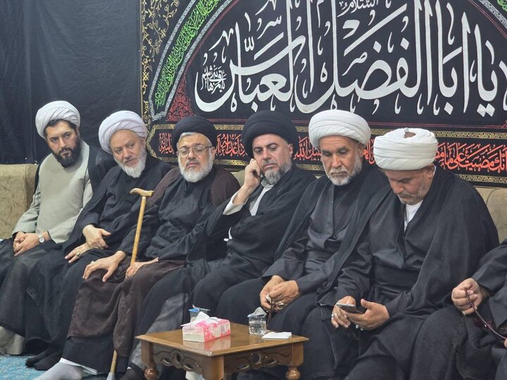 تصاویر/ نشست صمیمی آیت الله اعرافی با علمای نجف