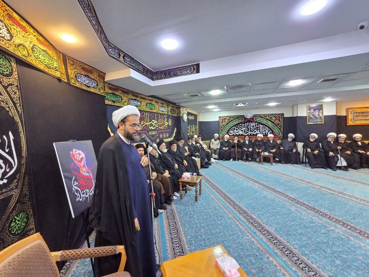 تصاویر/ نشست صمیمی آیت الله اعرافی با علمای نجف