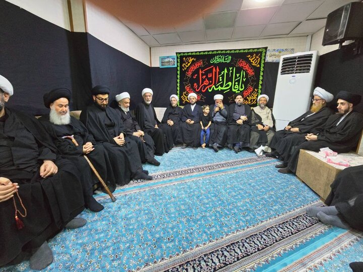 تصاویر/ نشست صمیمی آیت الله اعرافی با علمای نجف