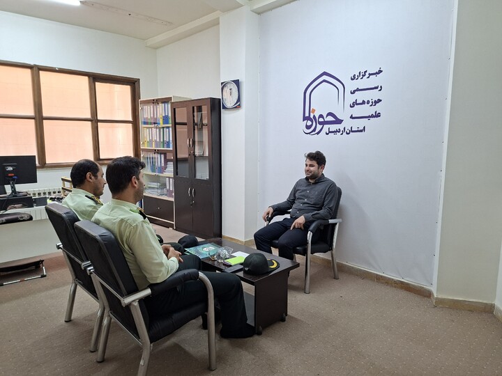 جلسه تعاملی پلیس فتا و حوزه علمیه استان اردبیل برگزار شد + تصاویر