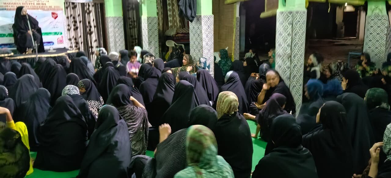 مدرسہ بنت الہدیٰ ہریانہ ہندوستان میں جنابِ سکینہ بنت الحسینؑ کی شہادت کی مناسبت سے تین روزہ مجالسِ عزاء کا انعقاد
