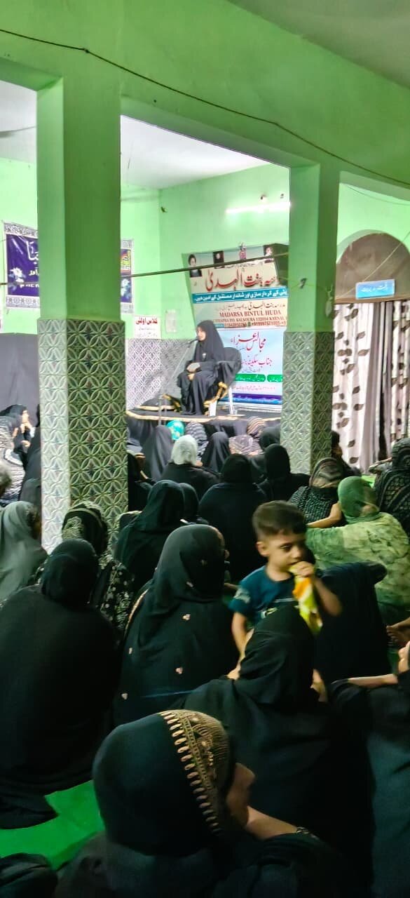 مدرسہ بنت الہدیٰ ہریانہ ہندوستان میں جنابِ سکینہ بنت الحسینؑ کی شہادت کی مناسبت سے تین روزہ مجالسِ عزاء کا انعقاد