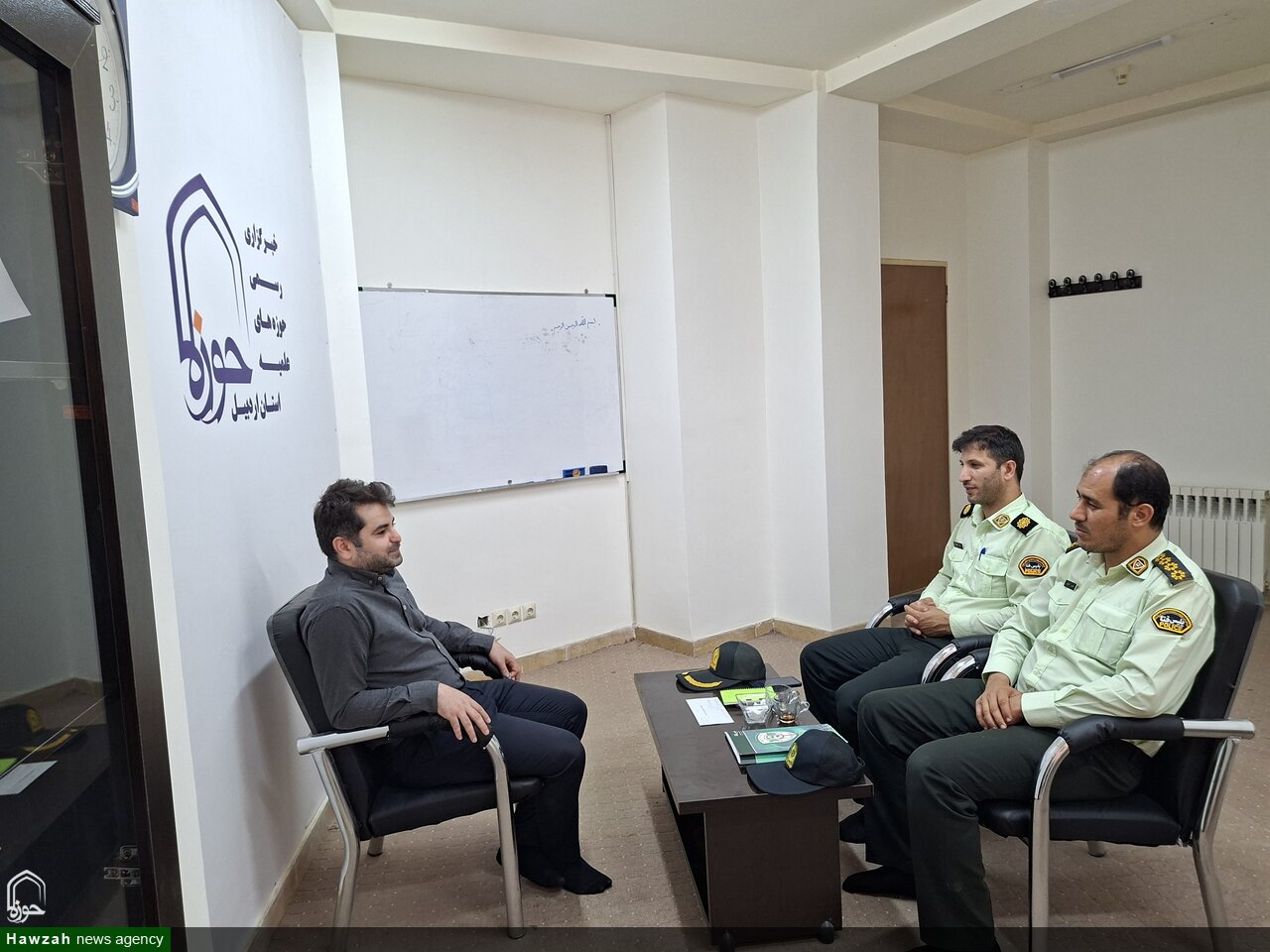 جلسه تعاملی پلیس فتا با حوزه علمیه استان اردبیل